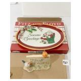 SEASONï¿½S GREETINGS FITZ & FLOYD PLATE, MR.
