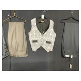 36 R DRESS PANTS, VEST