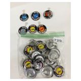 HOT WHEELS BUTTONS