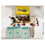 ASSORTED RUBBER TOYS, SUPERMAN, BATS IN THE BELL