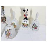 4 DISNEY BELLS INCLUDING 1 FIRST EDITION