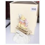 LENOX WINNIE THE POOH AND PIGLET MUSICAL ON SLED