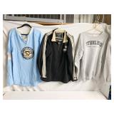 3 XL SWEATSHIRTS, 2 PENGUINS, 1 STEELERS