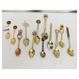 12 ASSORTED COLLECTOR SPOONS