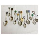 12 ASSORTED COLLECTOR SPOONS