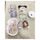 DISNEY PICTURE, CANISTER, PLATES