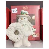 LENOX HOLIDAY GREETINGS SNOWMAN