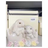 LENOX BUNNIES IN EGGSHELL