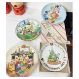 DISNEY YEAR PLATES, 1974, 1983, 1986, & 1996