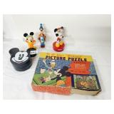 DISNEY PUZZLE, LORUS WATCH BOX, GOOFY DRUMMER &