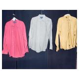 RALPH LAUREN LARGE 3 DRESS SHIRTS INCL. ROBERTO