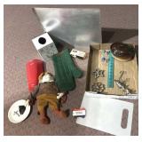 COOKIE CUTTERS, OVEN MIT, CUTTING BOARD ETC.