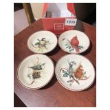 LENOX DIPPING BOWLS W/ BIRDS SET OF 4 $40.00