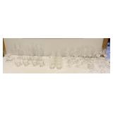 GLASSWARE SOME ETCHED