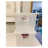 TWO STORAGE BINS W/ LIDS