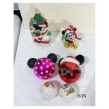 GLASS ORNAMENTS MICKEY
