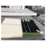 KATE SPADE GIN RUMMY SIPPER SPOONS SILVERPLATE