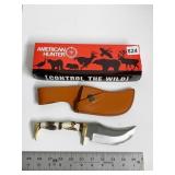 AMERICAN HUNTER KNIFE W/ CASE AND BOX