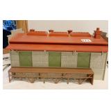 LARGE PLASTIC WAREHOUSE TRAIN DISPLAY HOUSE