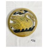 BRASS SWAN TRIVET