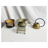BRASS WATERING CAN, SPITTOON, TRINKET BOT,