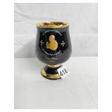 GOLD TONE POPE JOHN PAUL CUP, CHIP ON BACK