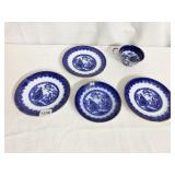 KREMLING FLO BLUE 5 PC. INCLUDING TEACUP