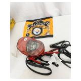 JUMPER CABLES, STEELER FLAG