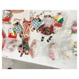 ASSORTED ORNAMENTS INCL. CLOTH