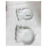 GLASS CAT DISHES