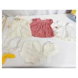 2 MATCHED BABY BLANKETS, VINTAGE BABY CLOTHES