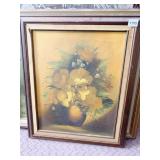 FLORAL SCENE OIL ON CANVAS SIGNED HATTY FRAMED