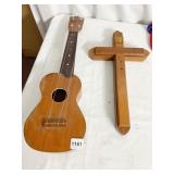 SMECK UKE CHILDS NECK NEEDS FASTENED AND WOOD