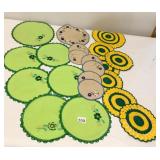 HAND CROCHETED AND EMBROIDERED DOILIES