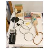 TOY METAL DETECTOR, LAMP TIMER, RACQUET BALL
