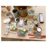 REAMERS, SCREWS, PIPE FITTINGS, SHARPENING STONE,