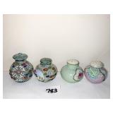HAND PAINTED VINTAGE SALTSHAKERS