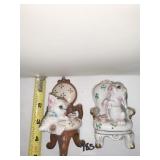 CAT/DOG FIGURES ON CHAIRS JAPAN