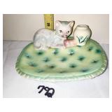 NAPCO CAT W/ VASE DISH