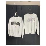 2 STEELER SWEATSHIRTS