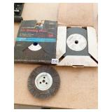 GRINGER WHEELS 8" COARSE, WIRE WHEEL, ETC. NEW