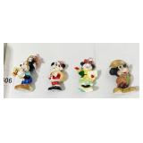 4 MICKEY MOUSE ORNAMENTS