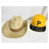 COWBOY HAT 6 1/2-6 5/8 HAT AND PIRATES HELMET