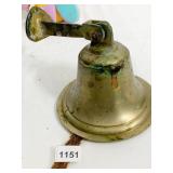 BRASS BELL W/ CLAPPER 6.5" X 6.5"