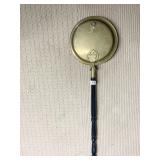 BRASS FIRE COOKER BED WARMER ETCHED BRASS HANDLE