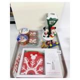 DISNEY TEA LIGHT HOLDER, ORNAMENTS, MICKEY TREE