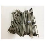 16 PC LIONEL STRAIGHT METAL TRACK