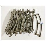 027 GUAGE METAL CURVED TRACK, 20 PC