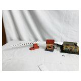 ELECTRIFIED TIN TRAIN HOUSES, BARRIER