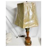 WOOD BASE LAMP - BUTTERFLY AND DRAGON FLY SHADE